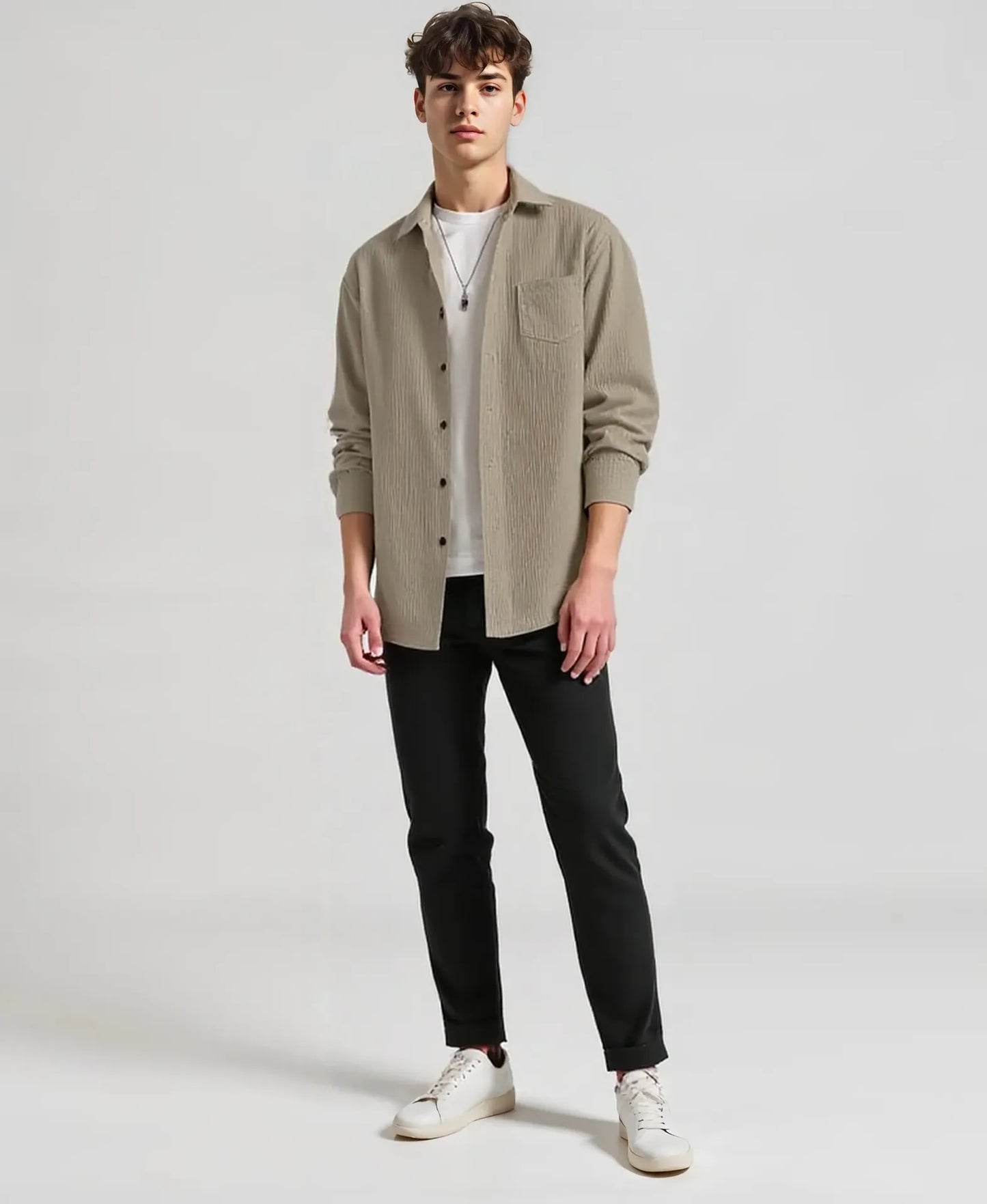 Classic Solid Shirt & Stylish Black Denim Jeans Combo for Men